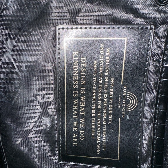 Kurt Geiger Black Textured Tote Bag - Picture 8 of 8